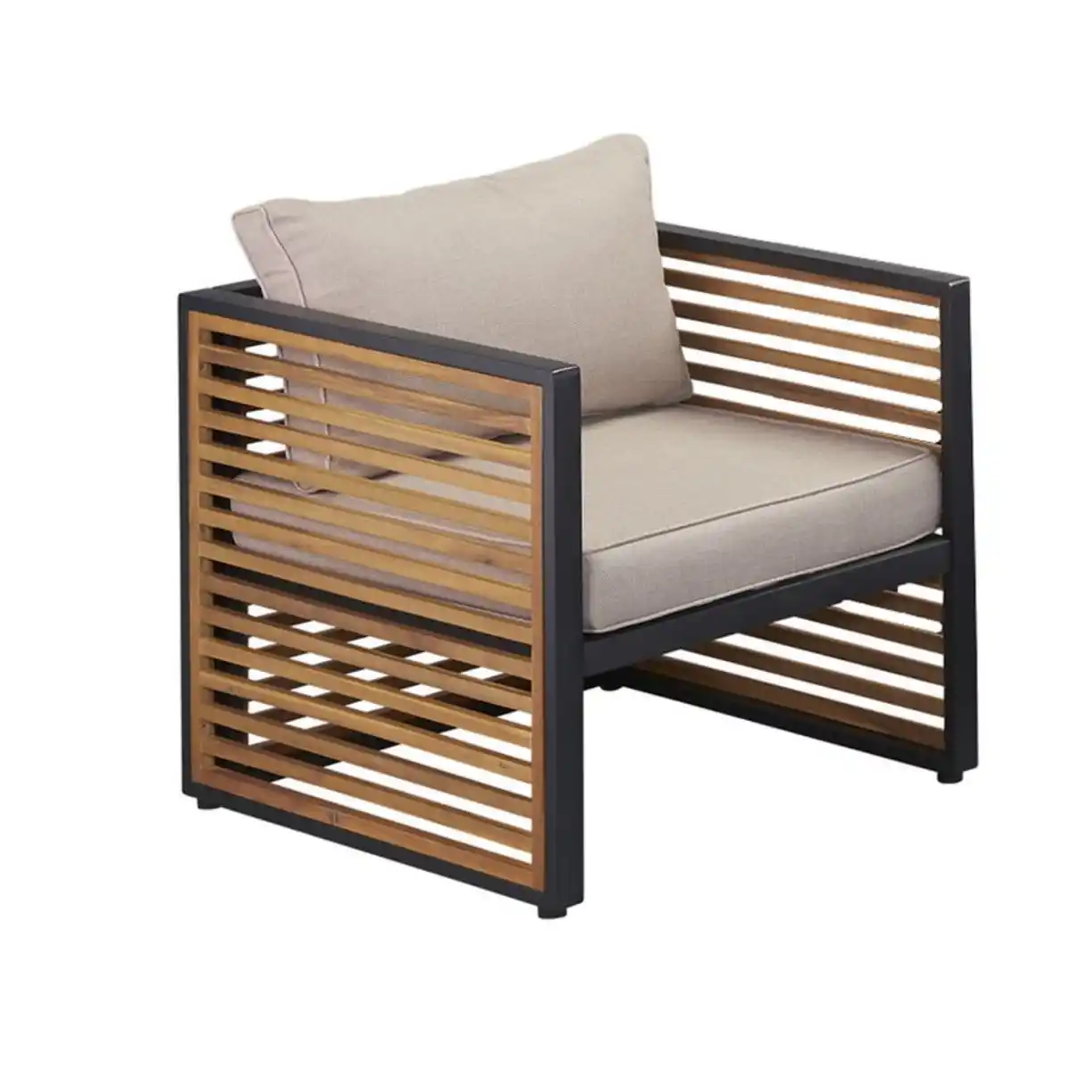 Bild 1 von Gartensessel 'Livia' braun/beige