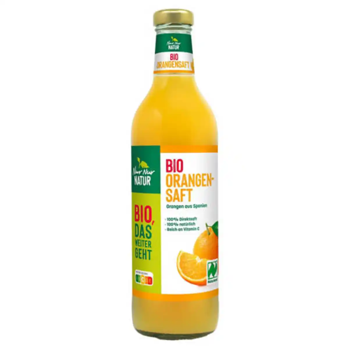 Bild 1 von NUR NUR NATUR Bio-Orangensaft 0,75 l