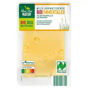 NUR NUR NATUR Bio-Heumilch-Käsescheiben 150 g, Emmentaler