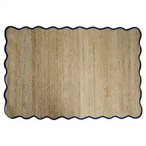 HOME CREATION Jute Teppich, Eckig