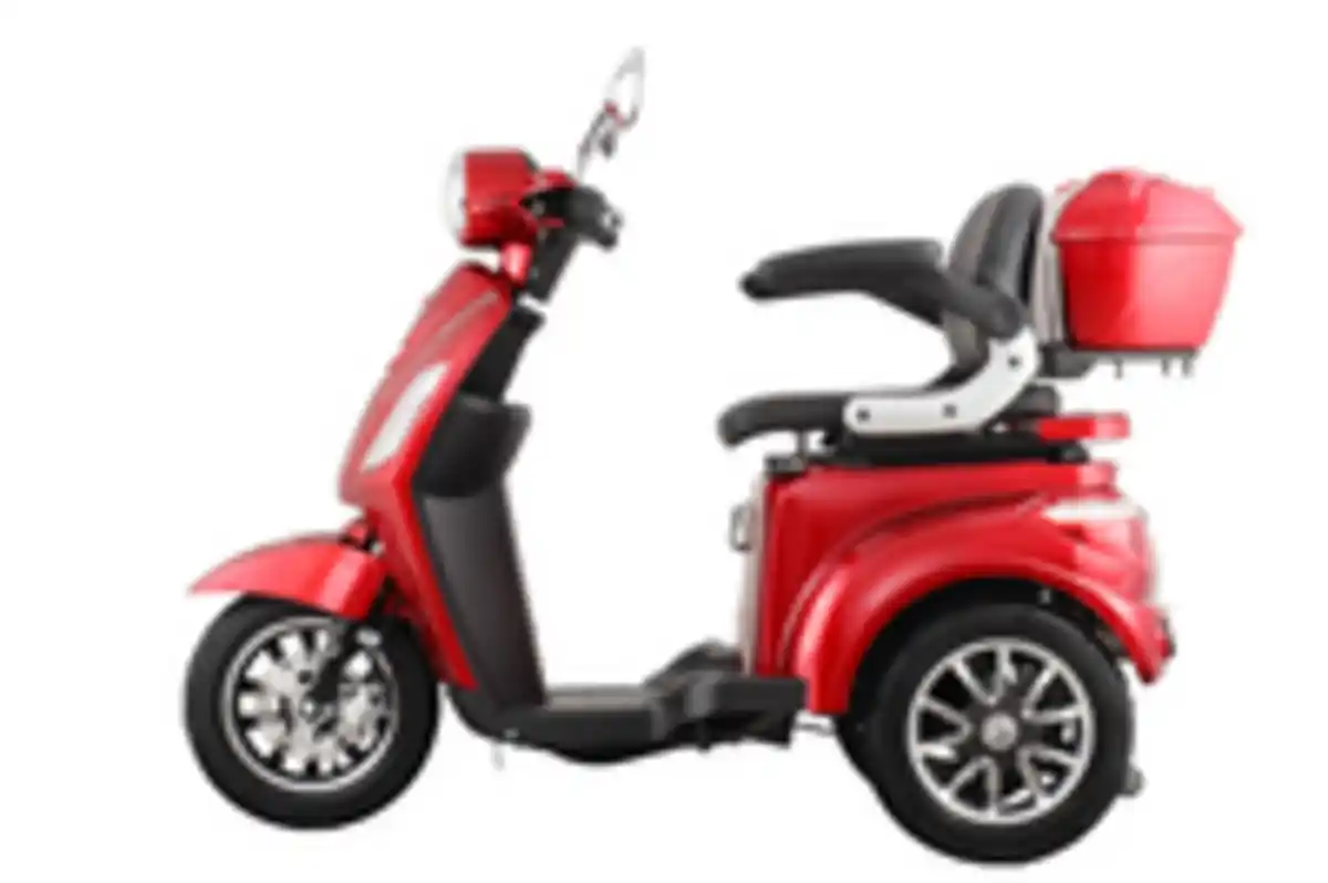 Bild 2 von E-Seniorenmobil Aktiv Mobil E-Trike Pro rot - 25 km/h - mit Hardkoffer
