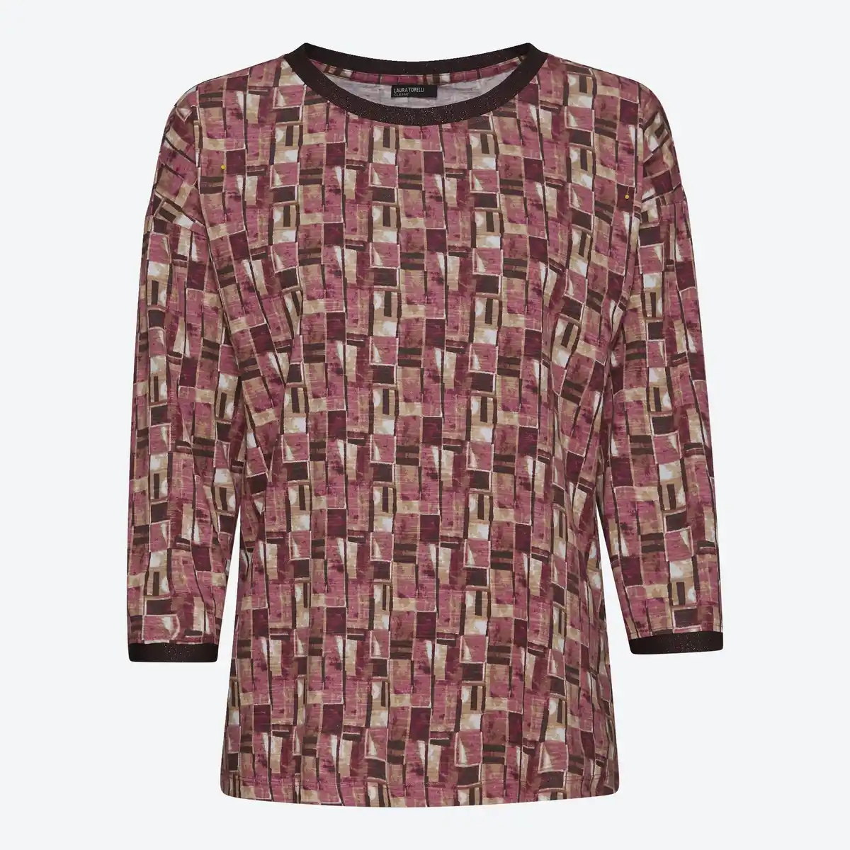Bild 1 von Damen-Langarmshirt mit U-Bootausschnitt