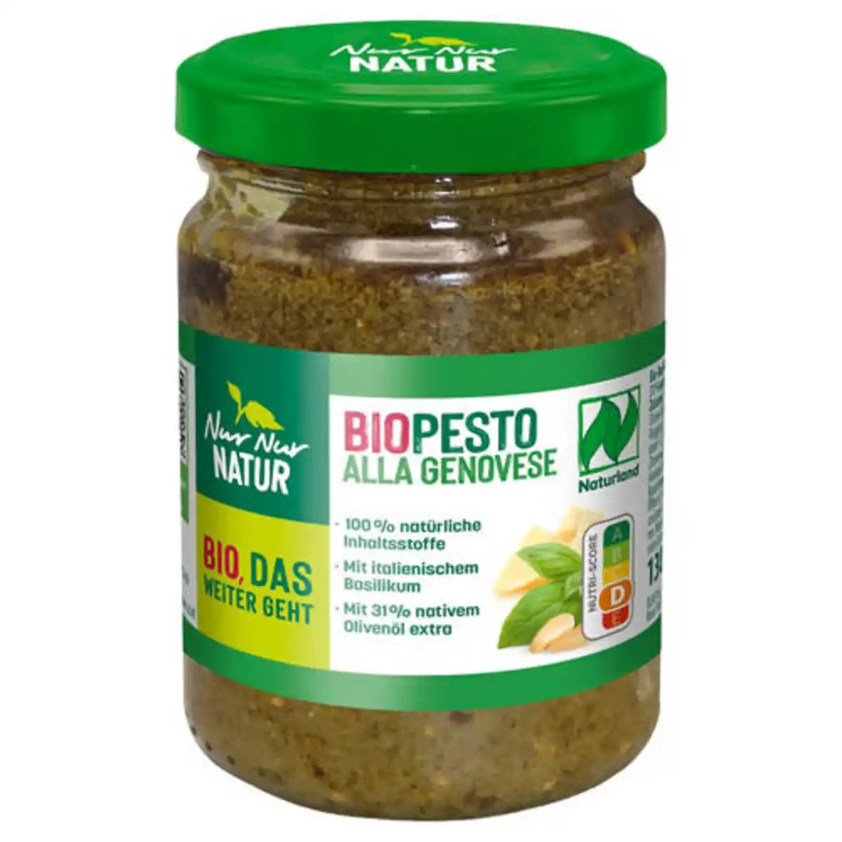 Bild 1 von NUR NUR NATUR Bio-Pesto 130 g, Genovese