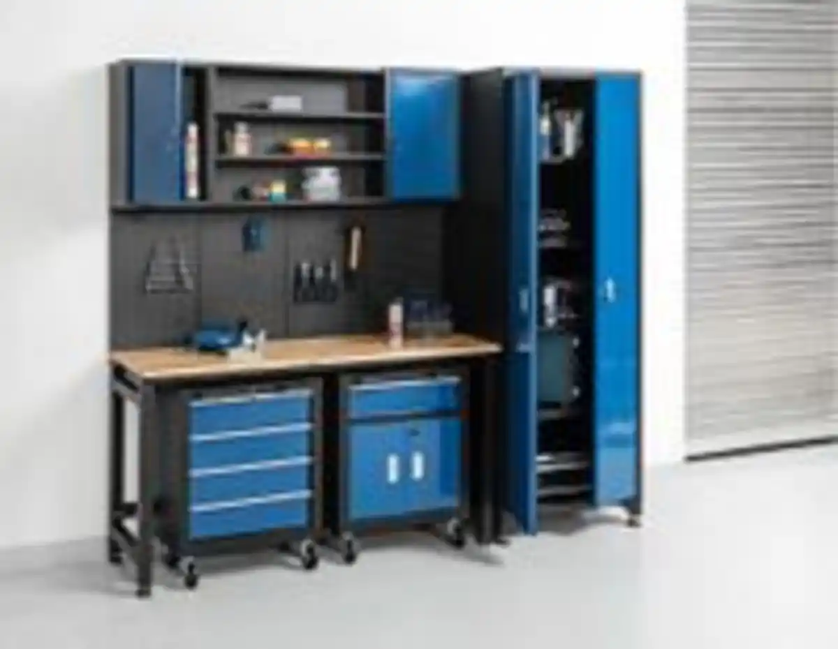Bild 4 von Garagenschrank 6 tlg. Blau