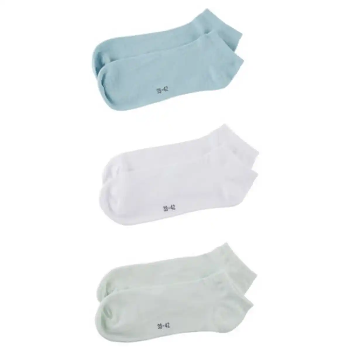 Bild 1 von UP2FASHION BASICS Damen oder Herren Sneaker Socken, Grün/Weiß/Blau, 35/38