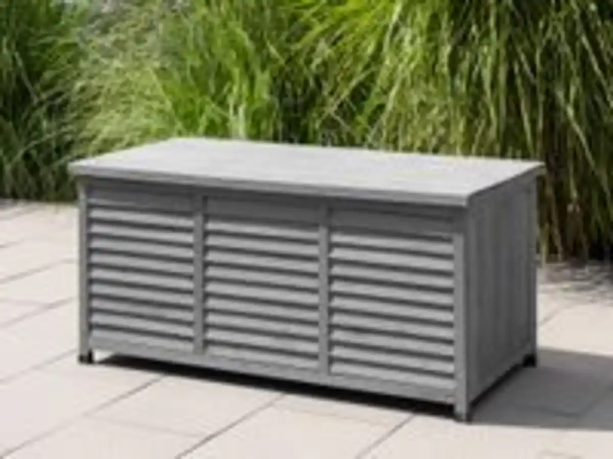 Bild 2 von Outdoor Aufbewahrungsbox, Grau, ca. 130 x 64 x 60 cm