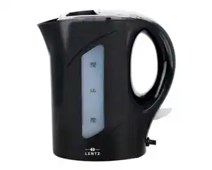 Lentz Wasserkocher 900 Watt, schwarz, 1 l