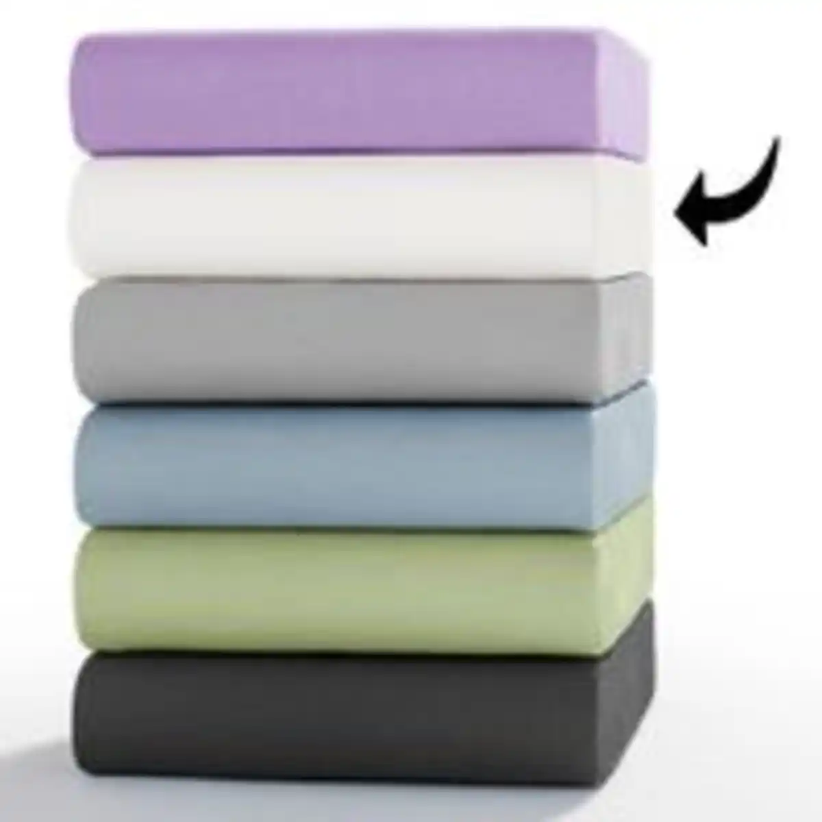 Bild 2 von Mako-Feinjersey Spannbetttuch - ca. 180 - 200 x 200 cm