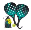 Bild 1 von Padelschläger 46,5cm schwarz Starter Set - 4tlg.