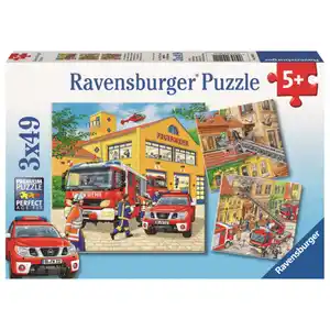Puzzle-Box - Feuerwehreinsatz - 3x 49 Teile