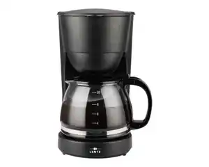 Lentz Kaffeemaschine 1,25 l 750 Watt, schwarz