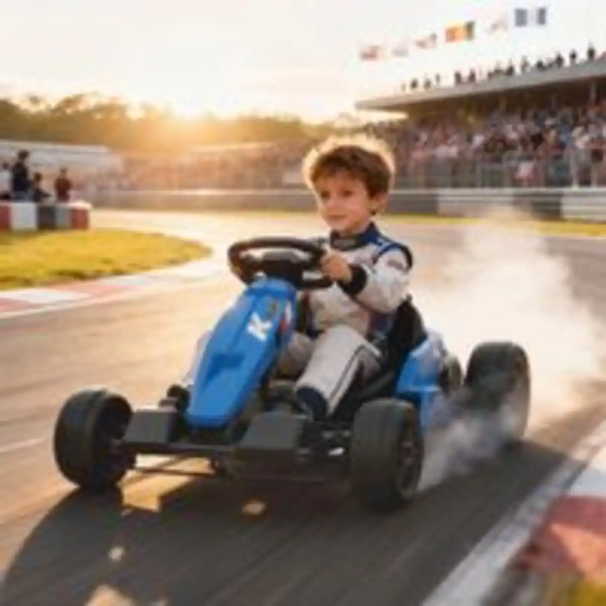 Bild 2 von Kinder Elektro Gokart 24 V 6-18km/h Drift Kart mit Driftmodus Verstellbarer Sitz