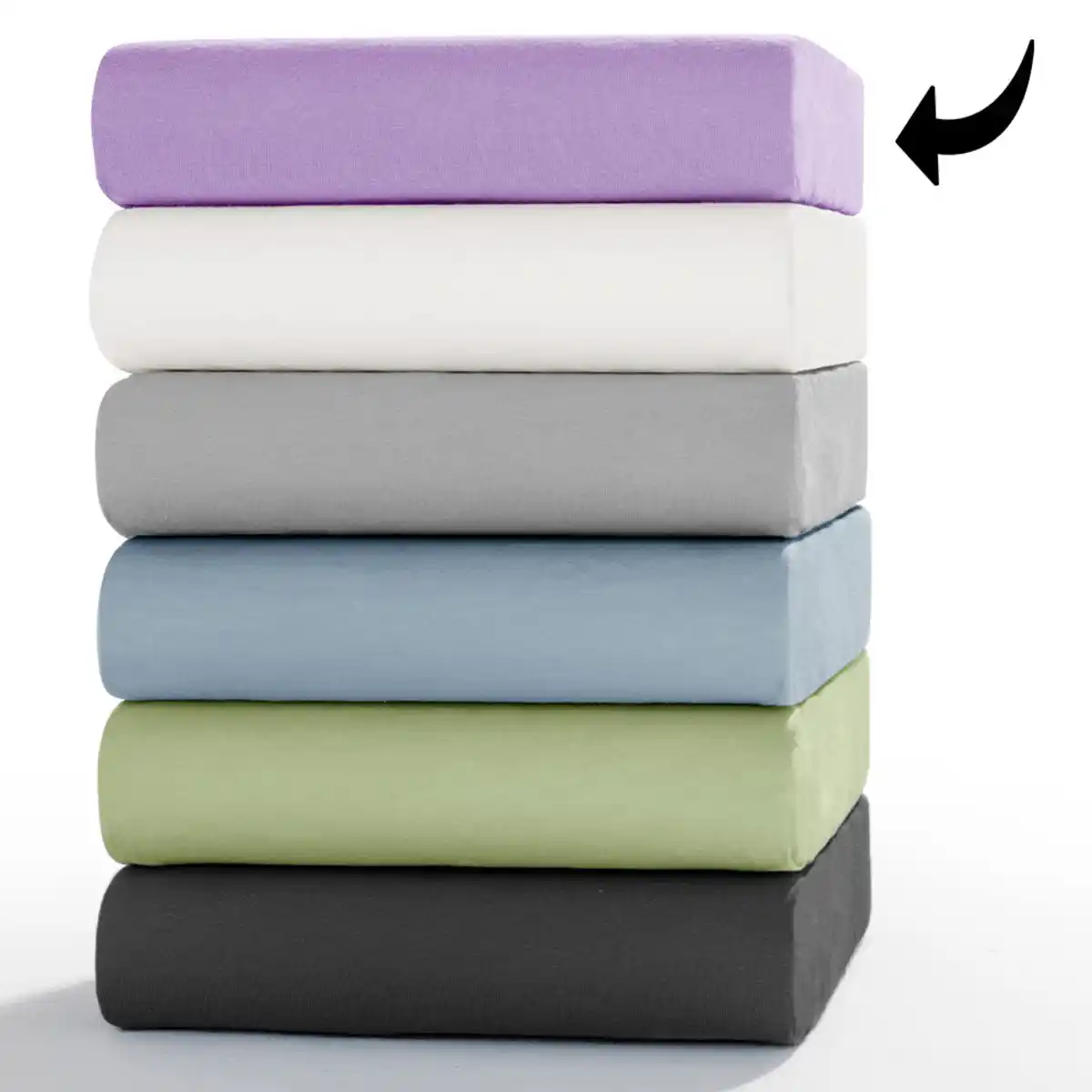 Bild 1 von Mako-Feinjersey Spannbetttuch - ca. 140 - 160 x 200 cm