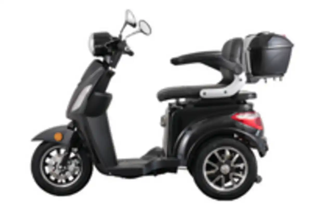 Bild 2 von E-Seniorenmobil Aktiv Mobil E-Trike Pro schwarz - 25 km/h - mit Hardkoffer