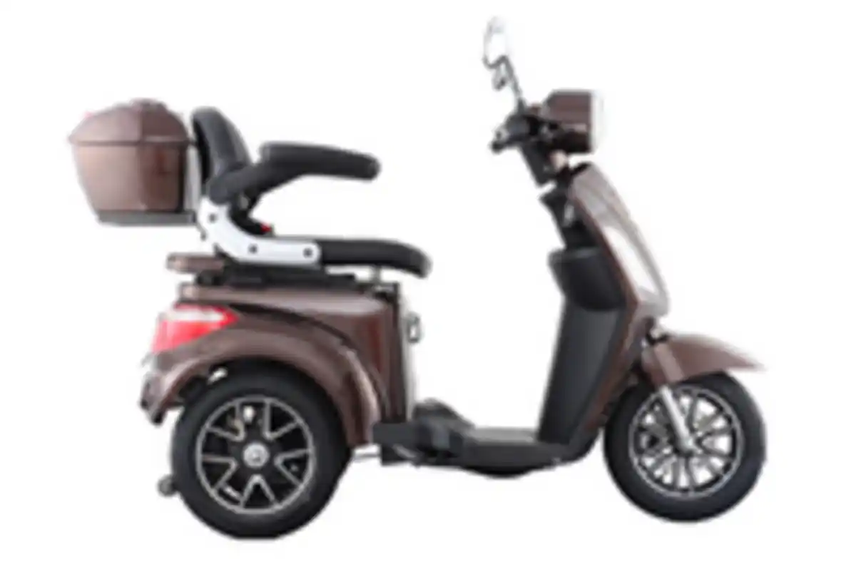 Bild 3 von E-Seniorenmobil Aktiv Mobil E-Trike Pro braun - 25 km/h - mit Hardkoffer