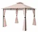 Bild 1 von Pavillon Nicosia mit Stahl und Polyester ca. 295 x 295 x 272 cm in creme