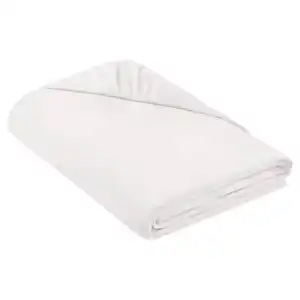 NOVITESSE Supersoft Spannbetttuch, Doppelbettgröße, Weiß