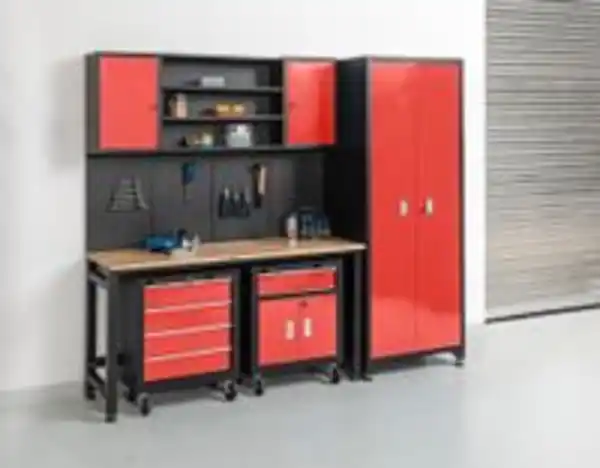 Bild 2 von Garagenschrank 6 tlg. Rot