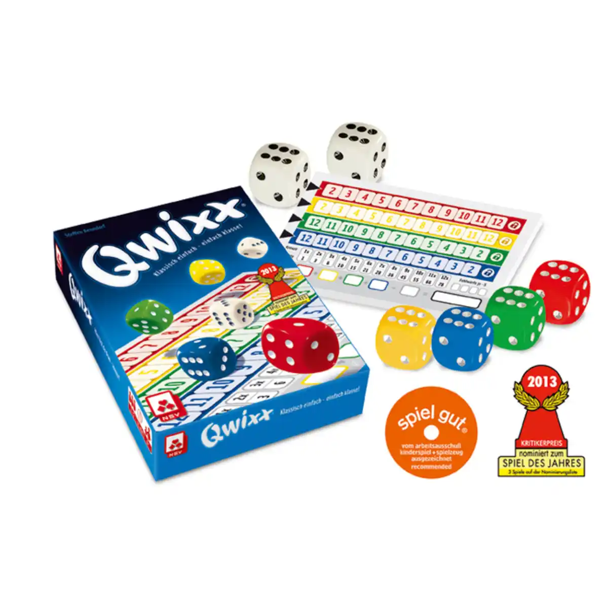 Bild 1 von Qwixx - Würfelspiel - Nürnberger Spielkarten
