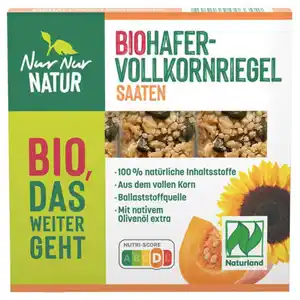 NUR NUR NATUR Bio-Hafervollkorn-Riegel 105 g, Saaten