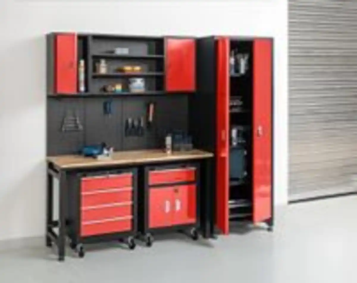 Bild 4 von Garagenschrank 6 tlg. Rot