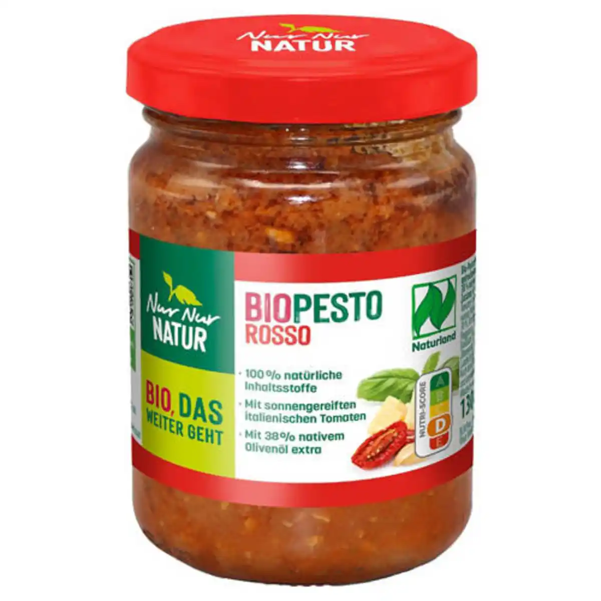Bild 1 von NUR NUR NATUR Bio-Pesto 130 g, Rosso