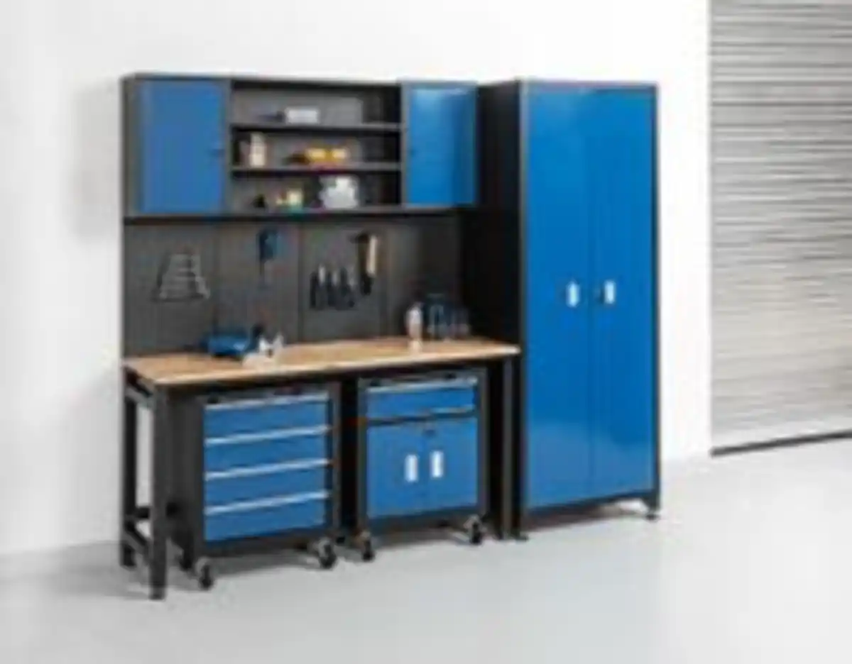 Bild 2 von Garagenschrank 6 tlg. Blau