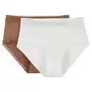 Bild 1 von UP2FASHION WOMEN Damen Unterwäsche, Weiß/Braun, S 36/38