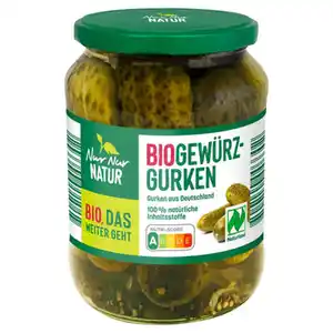 NUR NUR NATUR Bio-Gewürzgurken 360 g