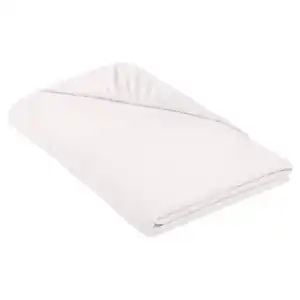 NOVITESSE Supersoft Spannbetttuch, Normalgröße, Weiß