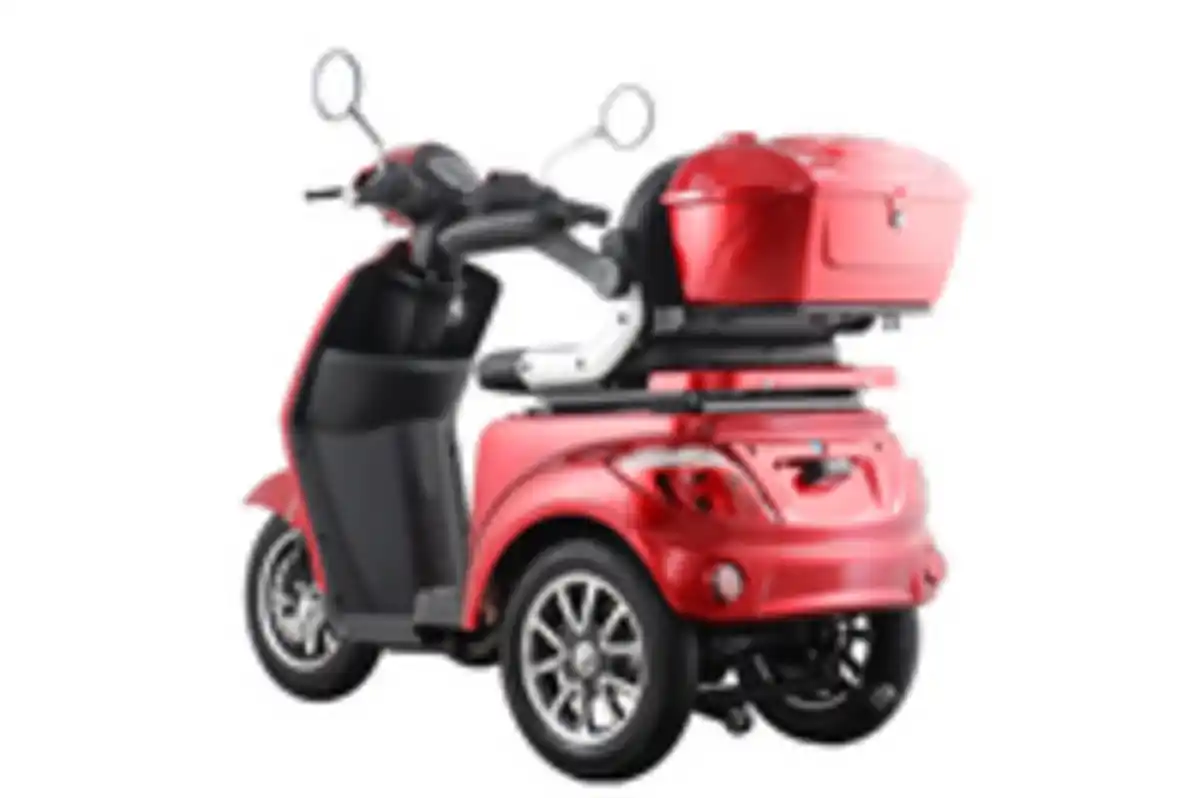 Bild 3 von E-Seniorenmobil Aktiv Mobil E-Trike Pro rot - 25 km/h - mit Hardkoffer