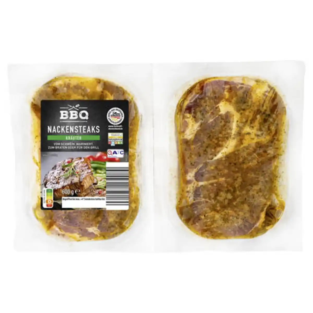 Bild 1 von BBQ Schweine-Nackensteak 600 g, mariniert, Kräuter