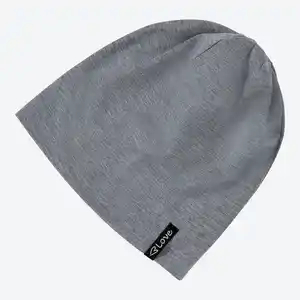 Damen-Jersey-Beanie in Melange-Optik