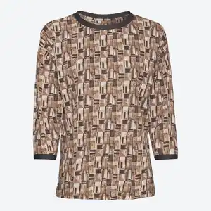 Damen-Langarmshirt mit U-Bootausschnitt