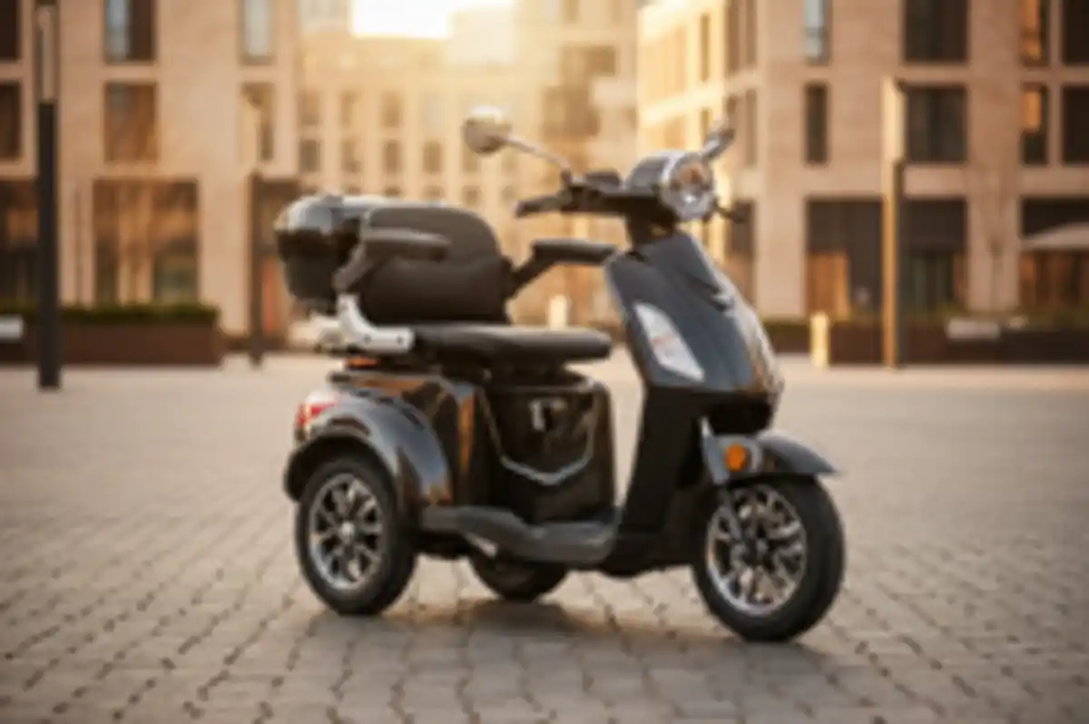 Bild 4 von E-Seniorenmobil Aktiv Mobil E-Trike Pro schwarz - 25 km/h - mit Hardkoffer
