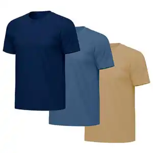 UP2FASHION MEN Herren T-Shirt, Marineblau / Blau / Beige, M