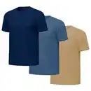 Bild 1 von UP2FASHION MEN Herren T-Shirt, Marineblau / Blau / Beige, M
