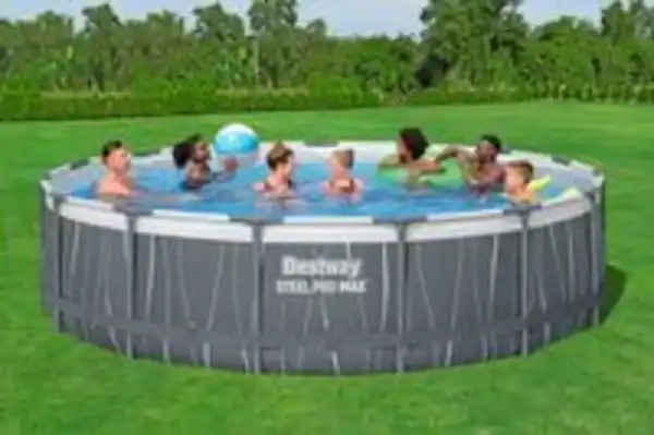 Bild 3 von Steel Pro MAX™ Frame Pool Komplett-Set mit Filterpumpe Ø 457 x 107 cm, LED-Design