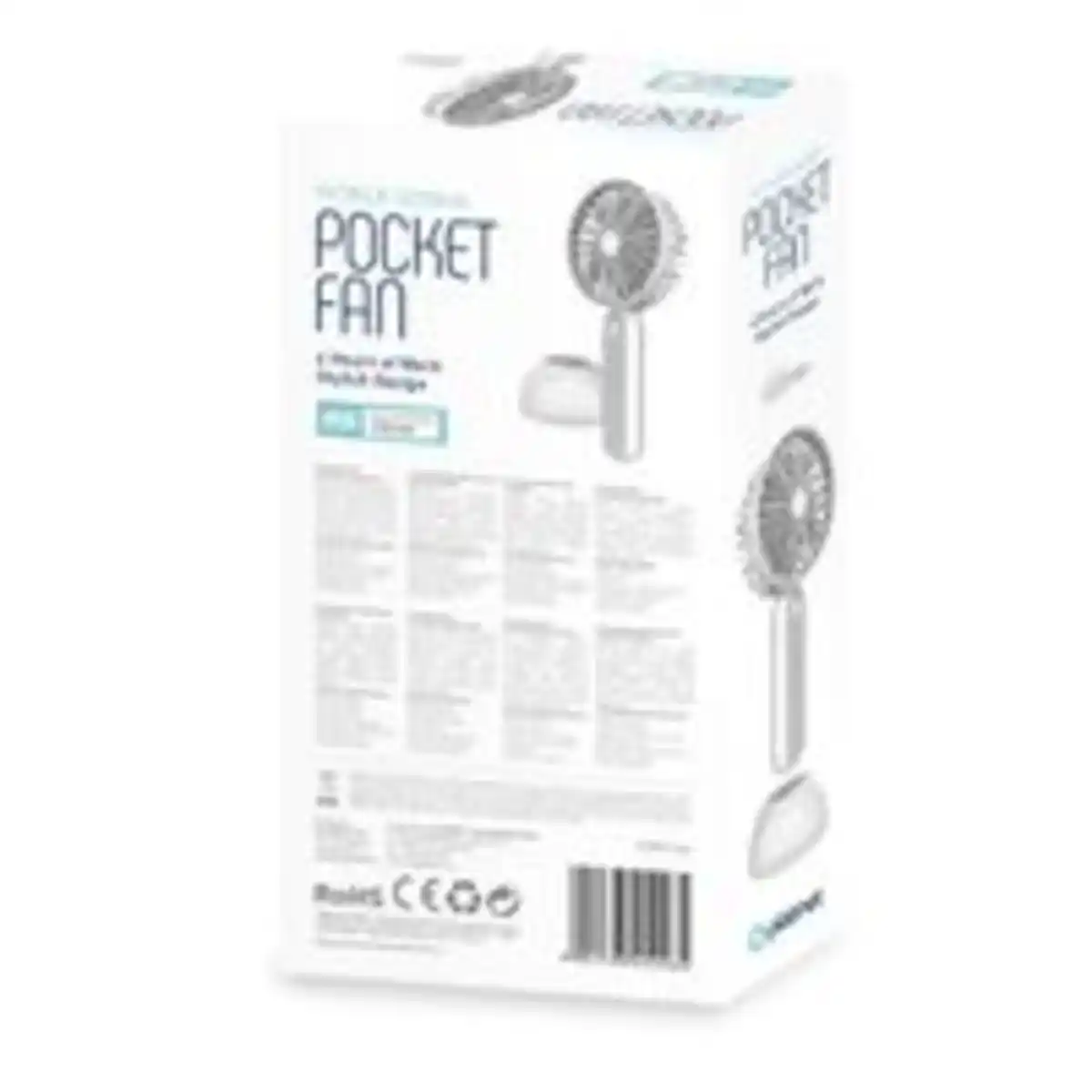 Bild 4 von Platinet USB Ventilator tragbar Weiß Grau für Büro und Reise