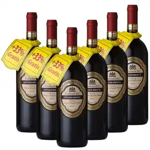 Appassimento Rosso Puglia IGT - Italien, +33% Gratis, - 6er Paket