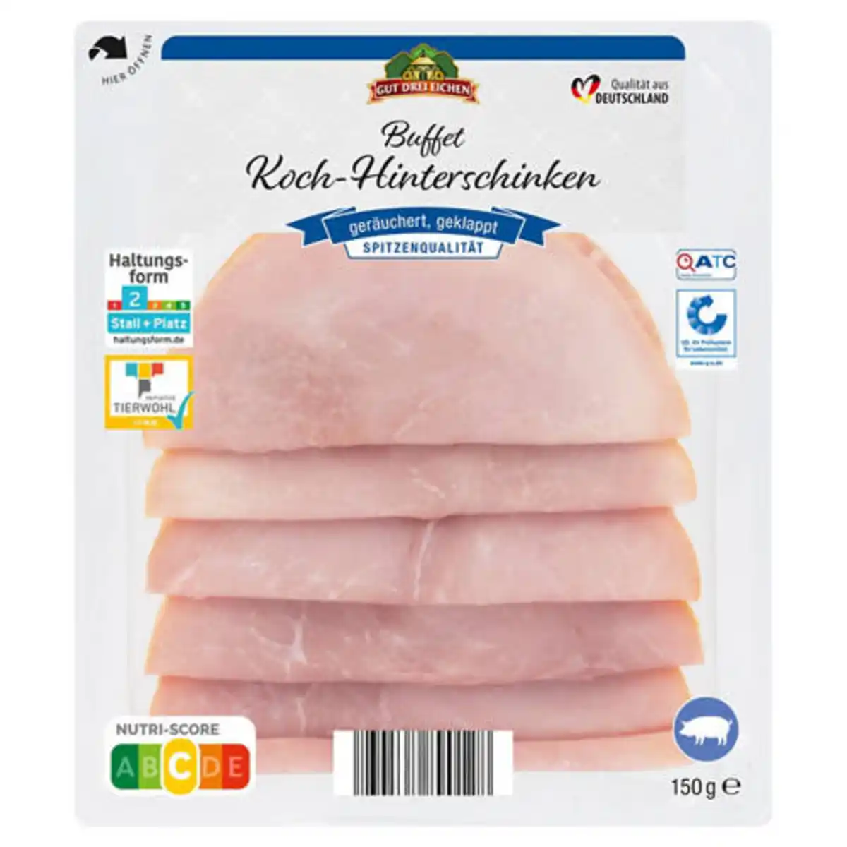 Bild 1 von GUT DREI EICHEN Buffet-Kochschinken 150 g