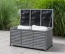 Bild 3 von Outdoor Aufbewahrungsbox, Grau, ca. 130 x 64 x 60 cm