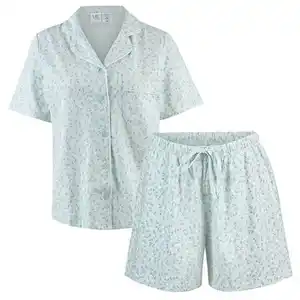 UP2FASHION WOMEN Damen Pyjama, Blau, S 36/38