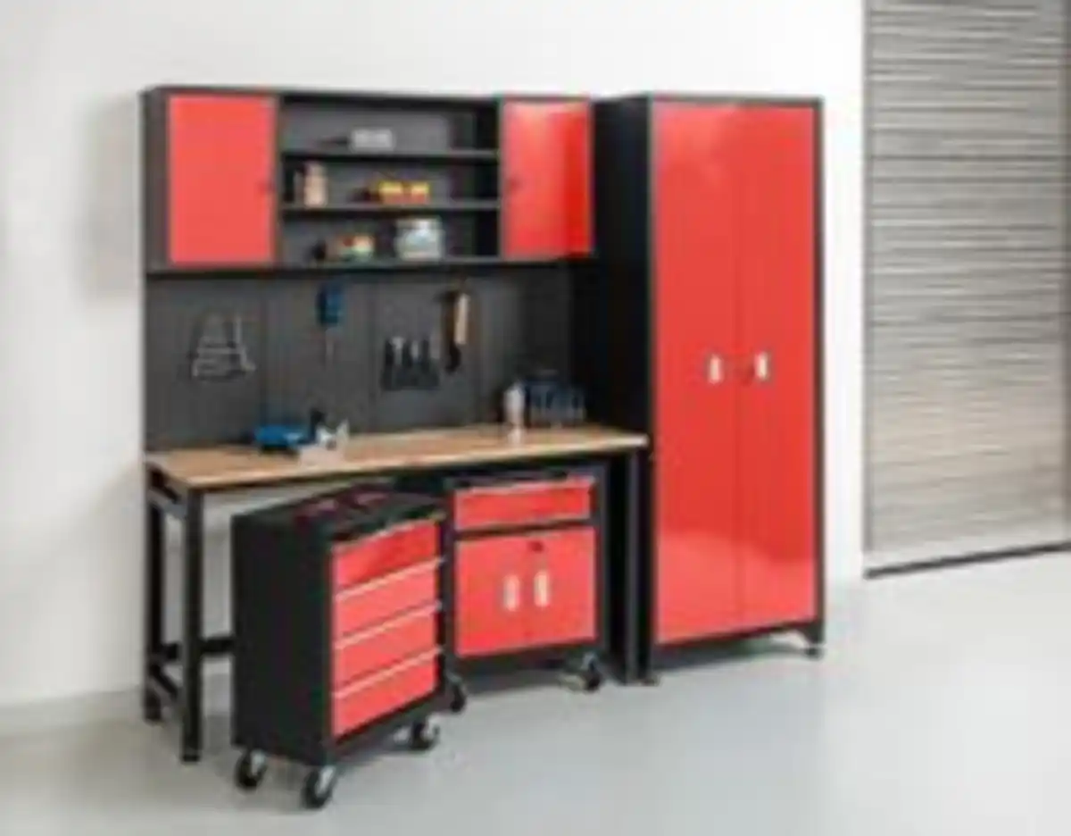 Bild 3 von Garagenschrank 6 tlg. Rot