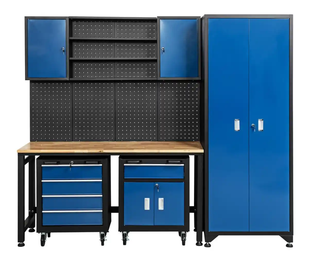 Bild 1 von Garagenschrank 6 tlg. Blau