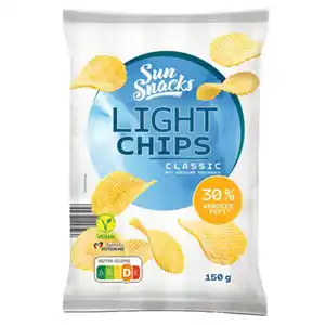 SUNSNACKS Light Chips 150 g, Classic