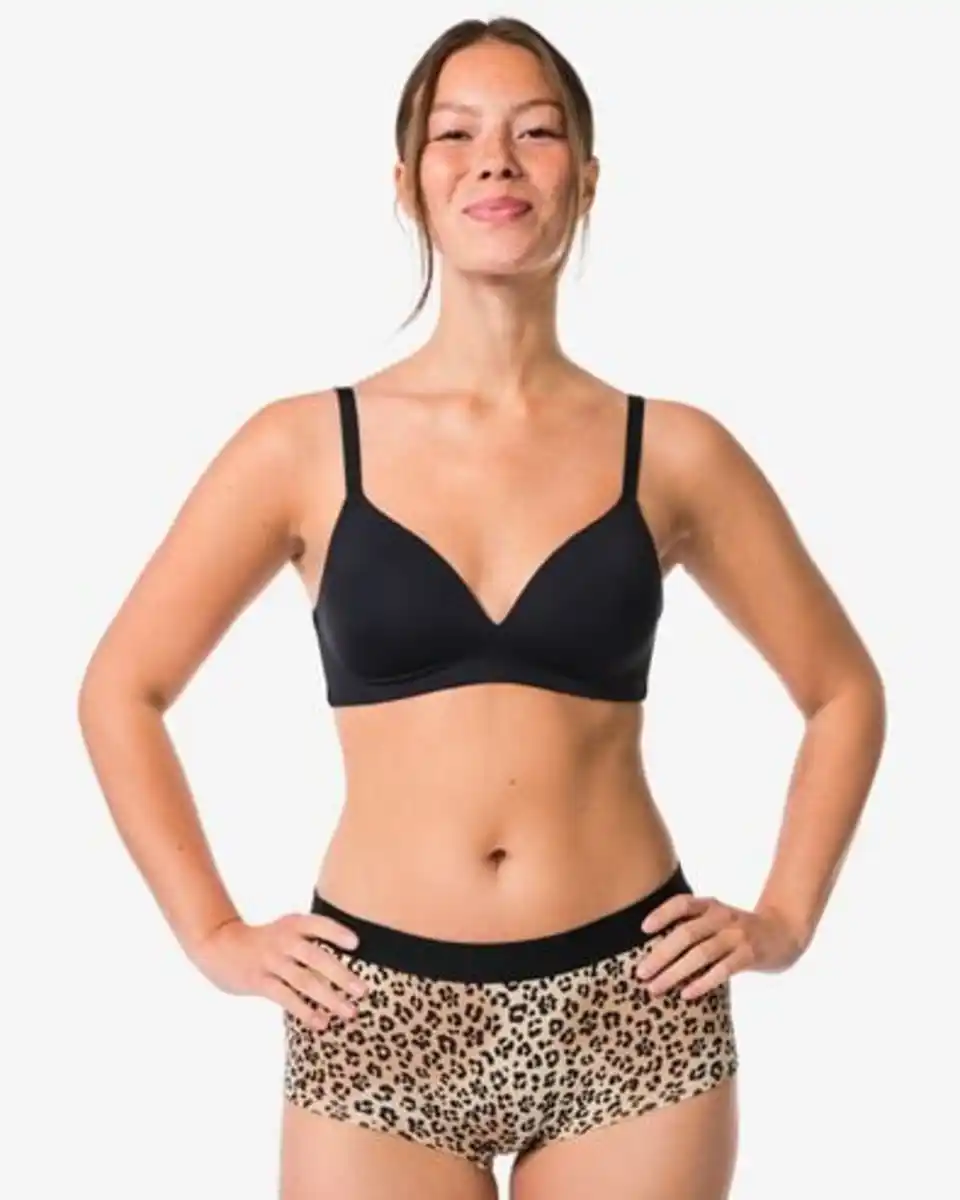 Bild 3 von Damen-Boxershorts aus Baumwolle für den Alltag, Bund, Leopard naturfarben