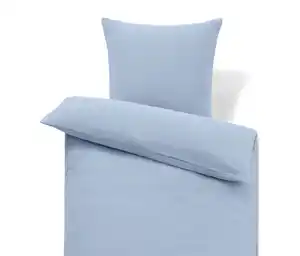 Musselin-Bettwäsche, hellblau, Übergröße