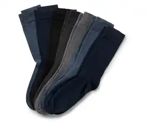 7 Paar Socken, blau/grau/schwarz