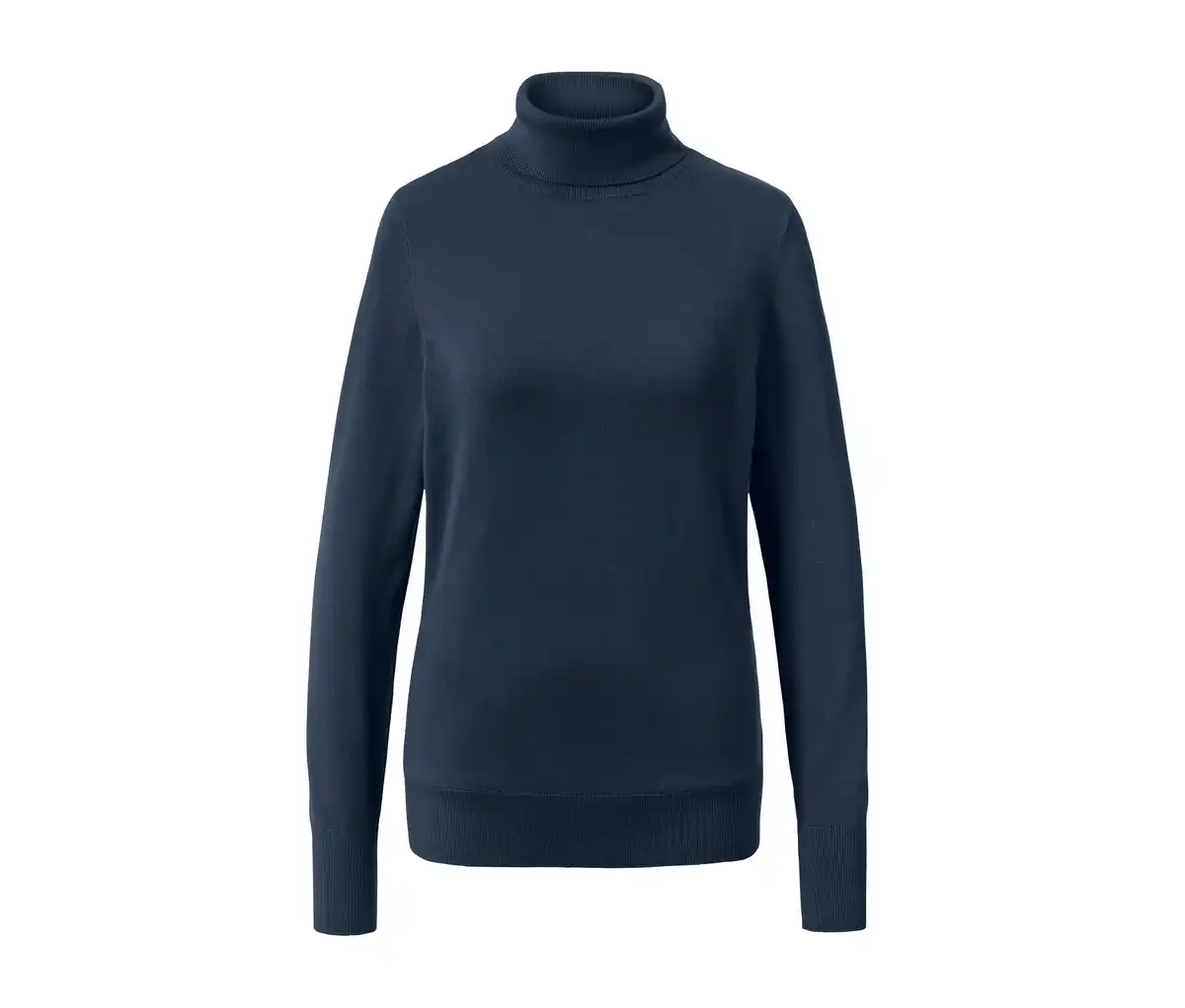 Bild 1 von Feinstrick-Rollkragenpullover, dunkelblau
